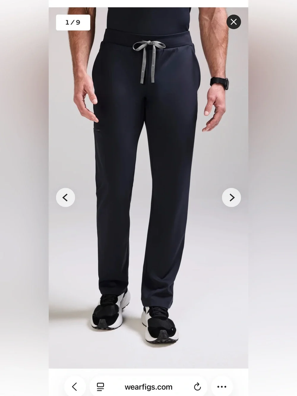 Very good used figs, Norris straight leg, scrub, pant size medium